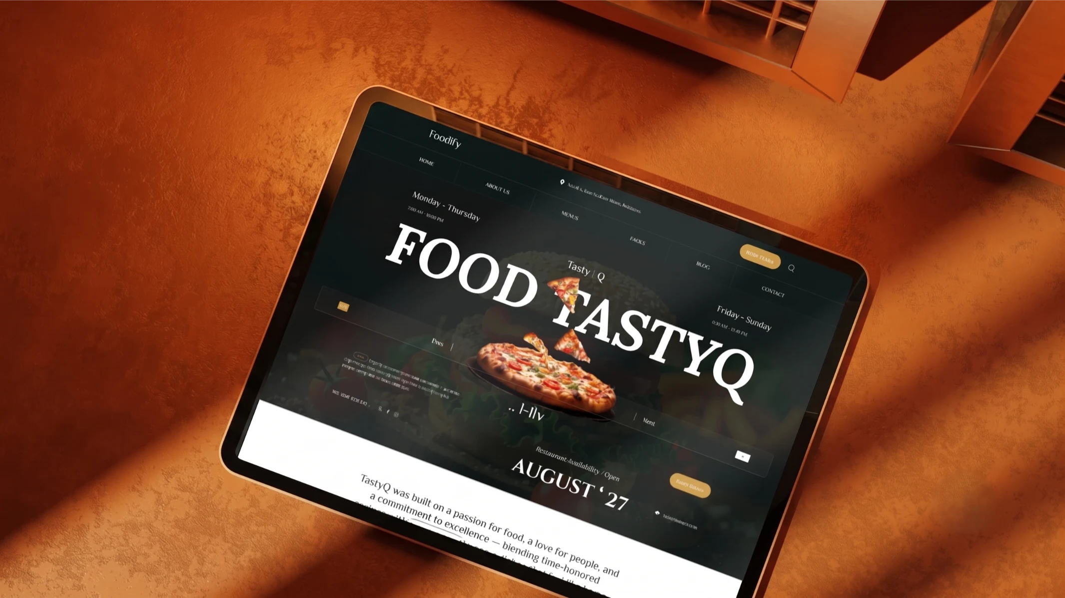 Food TastyQ Web Design