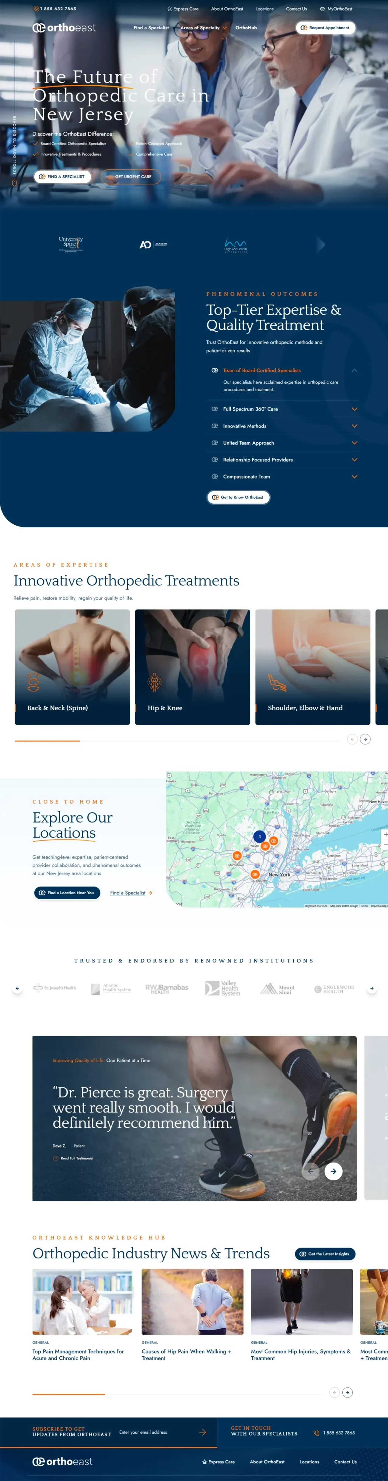 OrthoEast Portfolio Preview