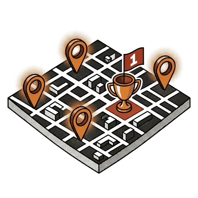 Google Maps 3-Pack Blackout Illustration